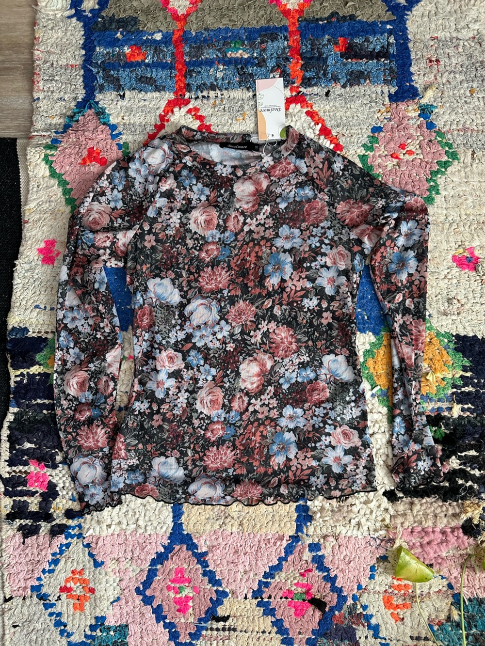 Floral Print Sheer Top